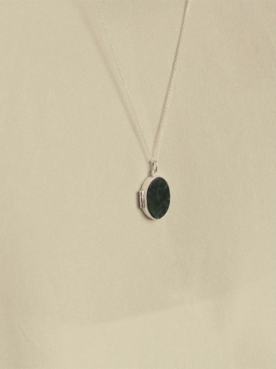 Locket necklace with the space for photo or engraving