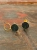 Asymmetrical clip-on earrings with Polish nephrite jade, close-up