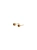 Tiny gold-plated stud earrings with cognac Baltic amber