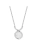Sterling silver necklace with mountain crystal pendant