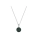 Sterling silver mini nephrite pendant necklace