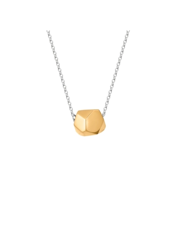 Silver and gold minimalist necklace