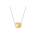 Silver and gold minimalist necklace