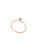 Rose gold engagement ring with authentic meteorite