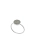 Sterling silver ring with authentic meteorite from Morasko, minimalist round setting