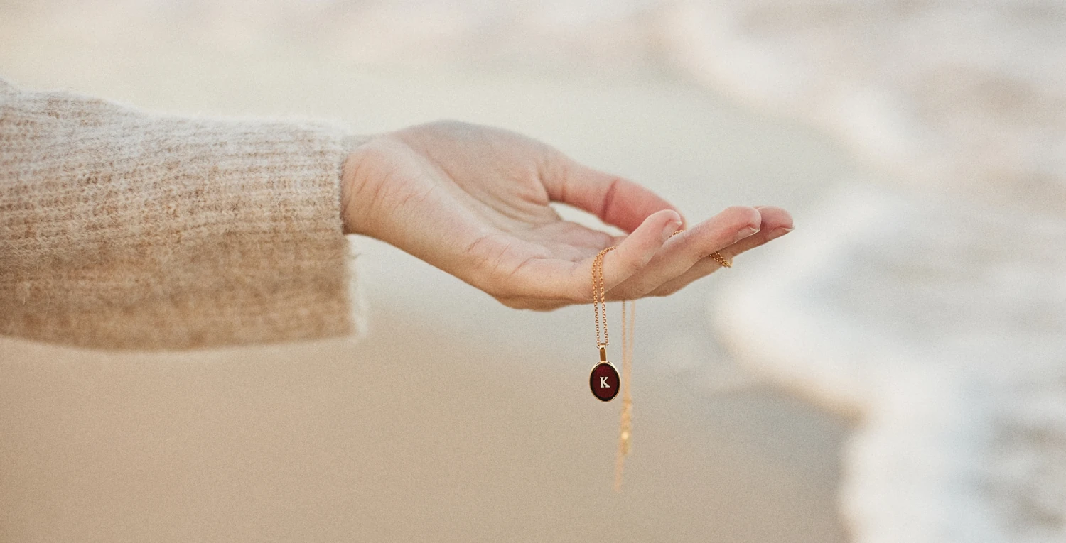 Minimalist amber jewelry